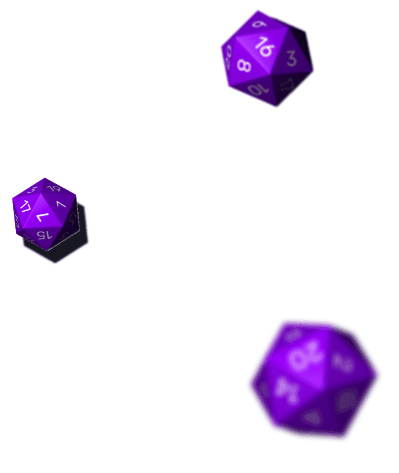 Twenty sided dice