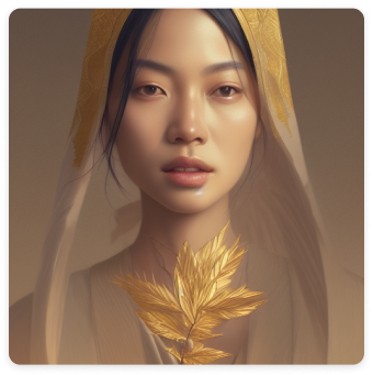 Featured creation - woman in gold