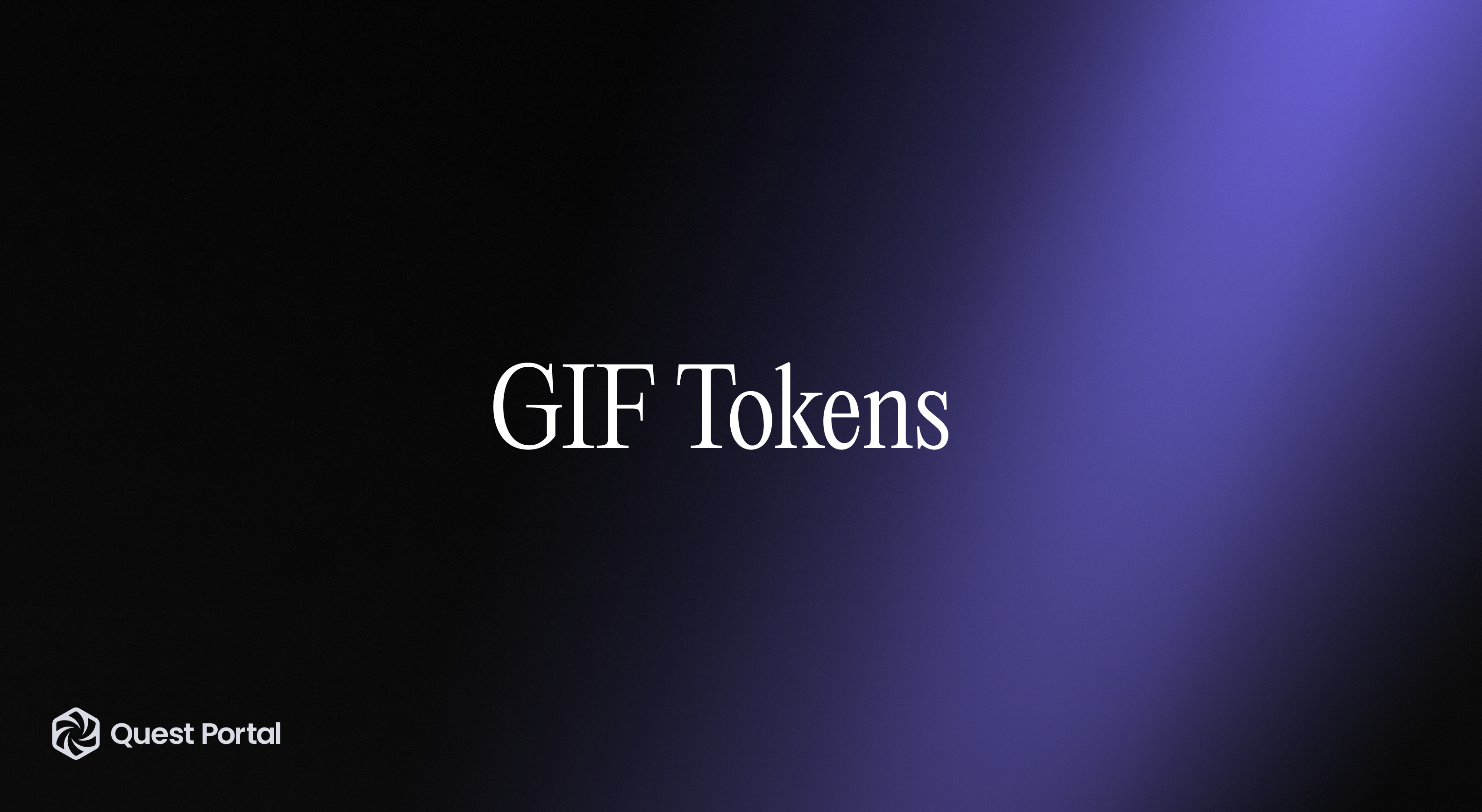 Cover for GIF tokens