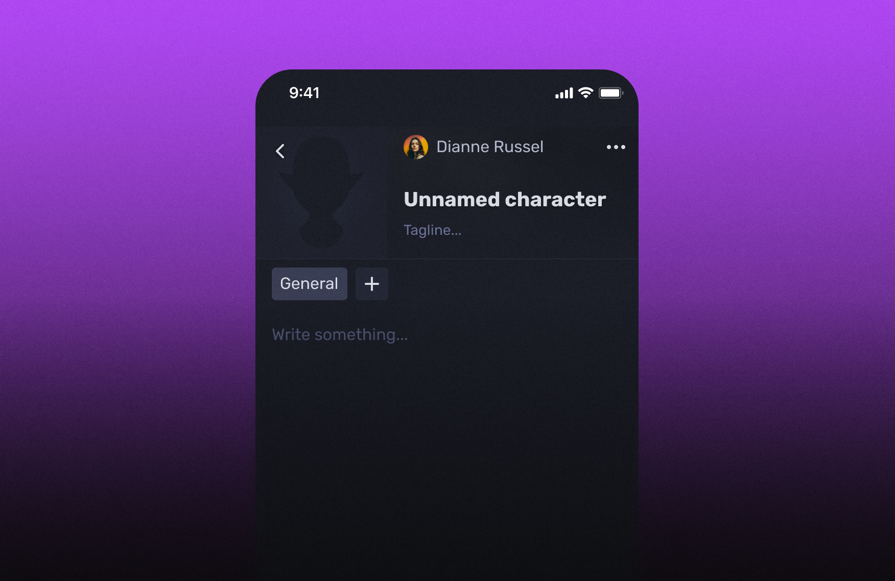 Create a new character with the Quest Portal mobile app.
