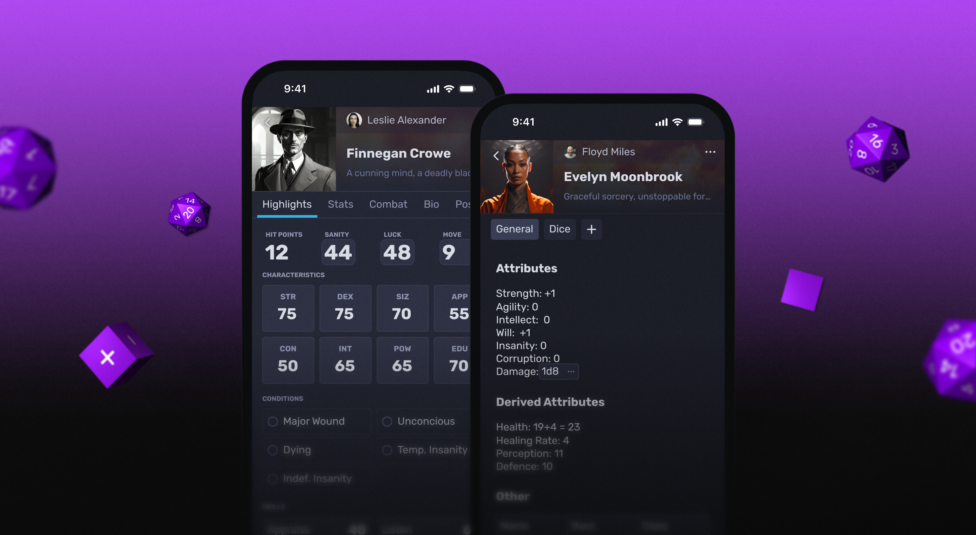 View and create tabletop role-playing characters on your mobile device with our iOS and Android apps.