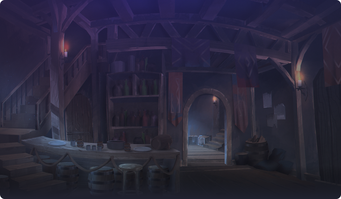 An illustration of an inviting tavern.