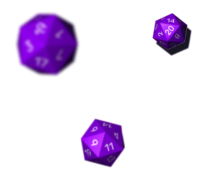 Twenty sided dice